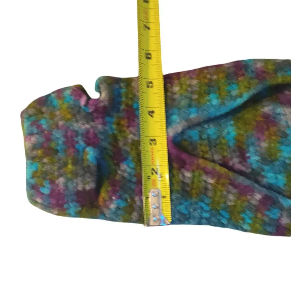 Handmade/Homemade Crocheted Dog Sweater Blue Purple Green Size XS